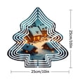 thumbnail image 3 of Metal Hanging Christmas Tree Wind Decorations - Festive Garden Spinners with Cozy Winter Scene Design for Yard & Garden Cheer, 3 of 7