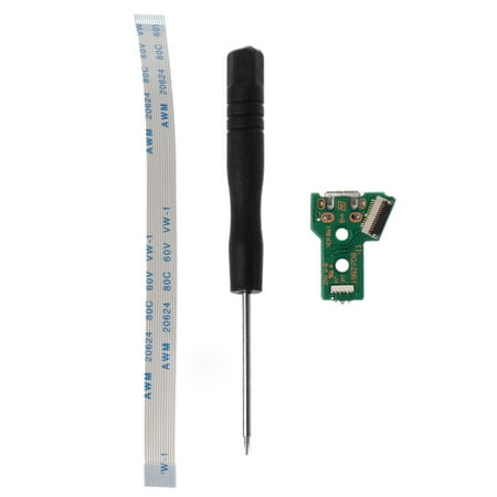 

TINYSOME USB Charging Port Charger Socket Circuit Board JDS-055 for W1re1ess Game Controller with 12 Pin Cable & Screwdriver