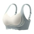 thumbnail image 2 of Kaemgyyd Bras for Women No Underwire Fashion Color Block Full Coverage Everyday Bras Comfort Lightly Push up T Shirt Bras, 2 of 3