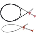 thumbnail image 1 of Paquete de 2 pinzas de resorte para tuberías, herramienta de recogida, removedor de obstrucciones de drenaje flexible, garra retráctil para cocina, baño, inodoro (24 pulgadas + 64 pulgadas), 1 of 5