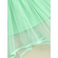 thumbnail image 6 of Bagilaanoe Toddler Baby Girl Tulle Skirt 9M 12M 18M 24M 3T 4T Kids Elastic Waist Irregular Hem Solid Color Flowy Mesh Skirt Party Skirt, 6 of 6