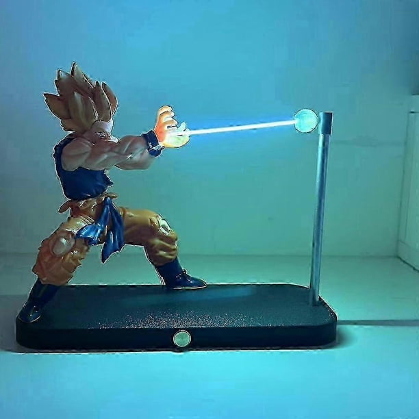 Dragon Ball Son Goku Night Light Anime Touch Kamehameha Magnetic Night Light Creative Desk Decoration Cool Model Doll Boys Gifts