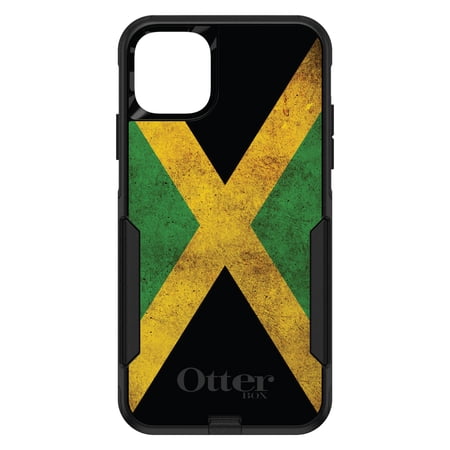 DistinctInk OtterBox Commuter Custom Case for Apple iPhone 15 (6.1" Screen) - Show Your Love of Jamaica - Shockproof Protection
