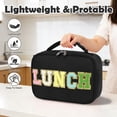 thumbnail image 2 of GYEUKHAM Insulated Kids Lunch Box, Mini Cooler Tote for Girls & Boys, Soft Thermal Meal Bag for Back to School,BlackWithLetter, 2 of 8