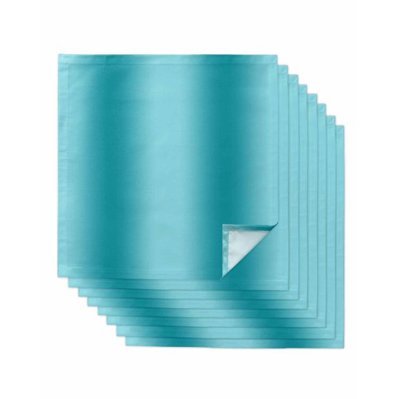 Hokiten Kitchen Dinner Napkins Set of 8 Turquoise Ombre Cloth Napkins Reusable Washable Table Napkins for Weddings Cocktail Parties Holiday Table Decor 20x20 Inch