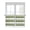 Green, variant on Kitchen Curtains 45 Inches length, Sage Green White Striped Window Treatment Curtain Drapes, Farmhouse Stripes Lightweight Window Panels for Living Room Bedroom, 52"x45", 2 Panels