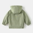thumbnail image 4 of ZHOGXU Kids Boy Girl New Thin Hooded Jacket Dinosaurs Embroidery Long Sleeve Zip-Up Windproof Casual Lightweight Coat For Outdoor Activities,Green,18-24 Months, 4 of 4