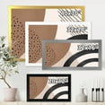 thumbnail image 4 of Designart 'Abstract Ivory Shapes and Shapes in Terracotta III' Modern Framed Art Print, 4 of 4