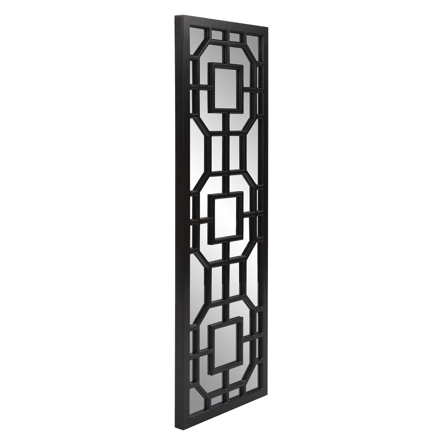 Tyler Dillon Rectangular Contemporary Aldrich Wall Mirror 15.75"W x 46.5"H