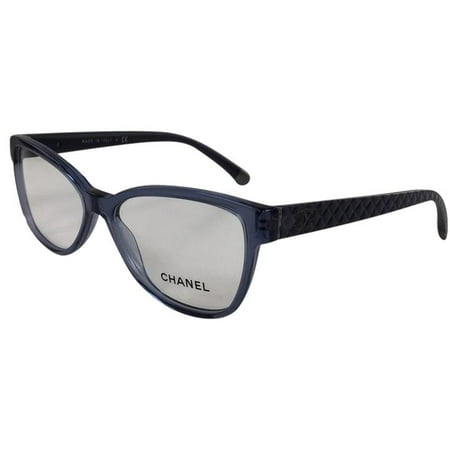 Like New Chanel 3322 1543 Crystal Blue Plastic Eyeglasses 55mm