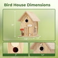 thumbnail image 5 of TT Nature Nesto Wooden DIY Bird House Kit for Kids Audlts to Build, Outdoor Woodworking Crafts Freestyle Painting, Hanging Birdhouse for Garden Yard Decor Gifts, 5 of 9