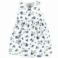 thumbnail image 5 of Hudson Baby Infant Girl Cotton Dress, Cardigan and Shoe 3pc Set, Blueberries, 0-3 Months, 5 of 5
