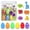 Multicolor B, variant on Xecvkr Easter Surprise Plastic Eggs Set 12 Piece Hidden Toy Ornament DIY Animal Figurines Children Party Favor Holiday Unboxing Game Gift 1 Box