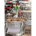 thumbnail image 5 of Outdoor Tablecloth with Umbrella Hole for Patio/Picnic/Party/Camping, Farmhouse Waterproof Table Cloth Round Cover Washable, Vintage Country Texas Star Plaid Wooden Grain (Dia 60"), 5 of 8