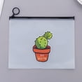 thumbnail image 1 of Sac à Dossiers Mignon en PVC à Fermeture Éclair, Trousse Transparente, Grande Capacité, Sac de Rangement pour Papeterie1 Cactus, 1 of 1