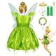 thumbnail image 2 of Disney TinkerBell Hada Elfos Disfraz para niñas Princesa Cosplay Tinker Bell Vestido con alas Niños Fiesta de cumpleaños de lujo Vestidos 12-18M (Etiqueta 80) Gao Jinjia LED, 2 of 2