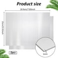 thumbnail image 2 of PH 2pcs Brushed 304 Stainless Steel Plate 5.9x7.8x0.04'' 19 Gauge Metal Strip Plate Rectangle Plates Sheets for Mechanical Cutting DIY Engineer Home Decoration Making Gray DIY, 2 of 6