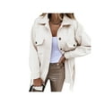 thumbnail image 4 of Veste Caban Femme Simple Boutonnage Col Rabattu Manteau avec Ceinture Tenue Décontractée, 4 of 7