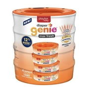 Playtex Diaper Genie Max Fresh, 1080 Count Waste Bags, 1.36 Pounds