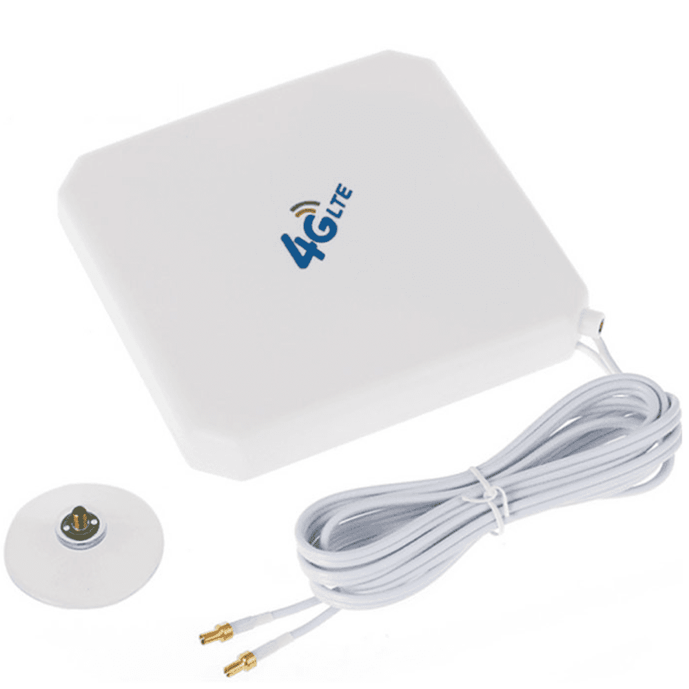 TS9 4G LTE Antenna Dual Mimo 35dBi High Gain Network Ethernet Outdoor Antenna Signal Receiver Booster Amplifier for Wifi Router Mobile Broadband 