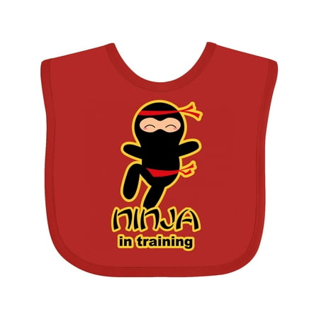 

Inktastic Ninja in Training Gift Baby Boy or Baby Girl Bib