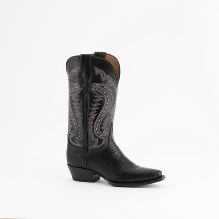 

Women s Ferrini Taylor Teju Lizard Boots Handcrafted Black
