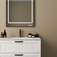 thumbnail image 3 of 31.5" Bathroom Vanities Cabinet with Sink Combo, Wall Mounted Floating Cabinet With Decor Line, Soft-Close System, 2 Extra Big Drawers, White, 3 of 9