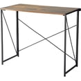 thumbnail image 3 of Urban Shop Collapsible Desk, Wood/Black, 3 of 6