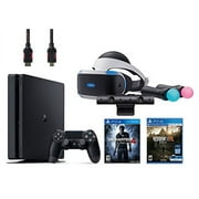 Uncharted 4, VR Game Disc Resident Evil 7:Biohazard, Sony PlayStation VR Bundle 5 Items:VR Headset, PlayStation Camera, PlayStation Move Motion Controllers, PlayStation 4 Slim 500GB Console