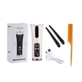 thumbnail image 4 of Cordless USB Rechargeable Hair Curler with 5200mAh Battery, 160℃-200℃ Adjustable Temperature, 60-Min Styling Time, ABS Material, Portable Design for Travel & Home Use, Includes Storage Bag, Comb &, 4 of 7