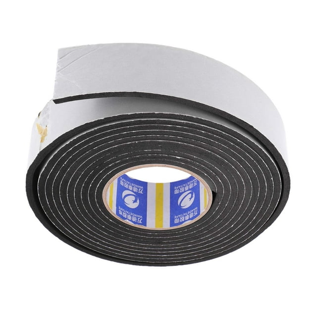 Cinta de reparación de lona universal Unique Bargains para camión RV automóvil 1.77"x0.20"x16.40ft espuma EVA blanca 1 pc