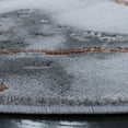 thumbnail image 3 of SAFAVIEH Craft Paul Abstract Area Rug, Grey/Orange, 10' x 10' Round, 3 of 11