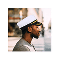 thumbnail image 3 of Sombrero Ajustable Capitan Marinero Gorro Gorra Yate 1 Pzs BLANCO, 3 of 5