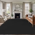 thumbnail image 2 of Black Pure Color Area Rugs Collection 5'x8', Aesthetics Contemporary Luxury Non Slip Indoor Rectangle Throw Runner Rug Floor Mat Carpet for Living Room Dining Table Bedroom Nursery, 2 of 9