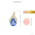 thumbnail image 3 of ANGARA Natural Solitaire Pear-Shaped 1.1 ct Tanzanite Flame Pendant in 14K Yellow Gold for Women (Size-8x6mm) | December Birthstone, Anniversary, Jewelry Gift for Women | Natural Tanzanite Necklace, 3 of 8