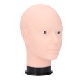 thumbnail image 1 of PVC Male Mannequin Head, Bald Mannequin Head, Reusable Bald Manikin Head with Universal Stand Interface, for Make Up and Lash Extention, Cosmetology Mannequin Doll Face Head, 1 of 7