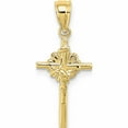 thumbnail image 1 of 10K Yellow Gold 2-D Starburst Crucifix Charm (22.5 X 12) Made In United States -Jewelry By Sweet Pea, 1 of 6