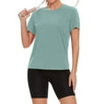 thumbnail image 2 of TELALEO Women's Workout Tops, 3 Pack Short Sleeve Quick Dry Athletic T-Shirts for Tennis, Yoga, Running, Crew Neck (M), 2 of 7