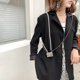 thumbnail image 3 of Bolsa Bolso cruzado de metal hueco a la moda, bolso de hombro con cadena de perlas para mujer (plata) JShteea Para Estrenar, 3 of 9