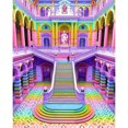 thumbnail image 1 of Pintura de diamante (DB6978) Resina cuadrada Castillo colorido Arte Decoración para el hogar (A3134) 45x60cm Hugtrwg Para estrenar, 1 of 1