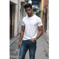 thumbnail image 2 of 3 Playeras Hombre Lisa Cuello Redondo Paquete Pol/algodón, 2 of 6