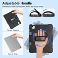 thumbnail image 4 of Case for iPad Air 13 Inch Case M3 2025 M2 2024, Rugged iPad Pro 12.9 6th/5th/4th/3rd Generation Case with Screen Protector/Kickstand/Handle Grip/Shoulder Strap/Pencil Holder, 4 of 7