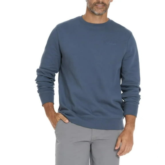Hurley Men's Long Sleeve Crewneck Sweatshirt (US, Alpha, X-Large, Regular, Regular, Blue)