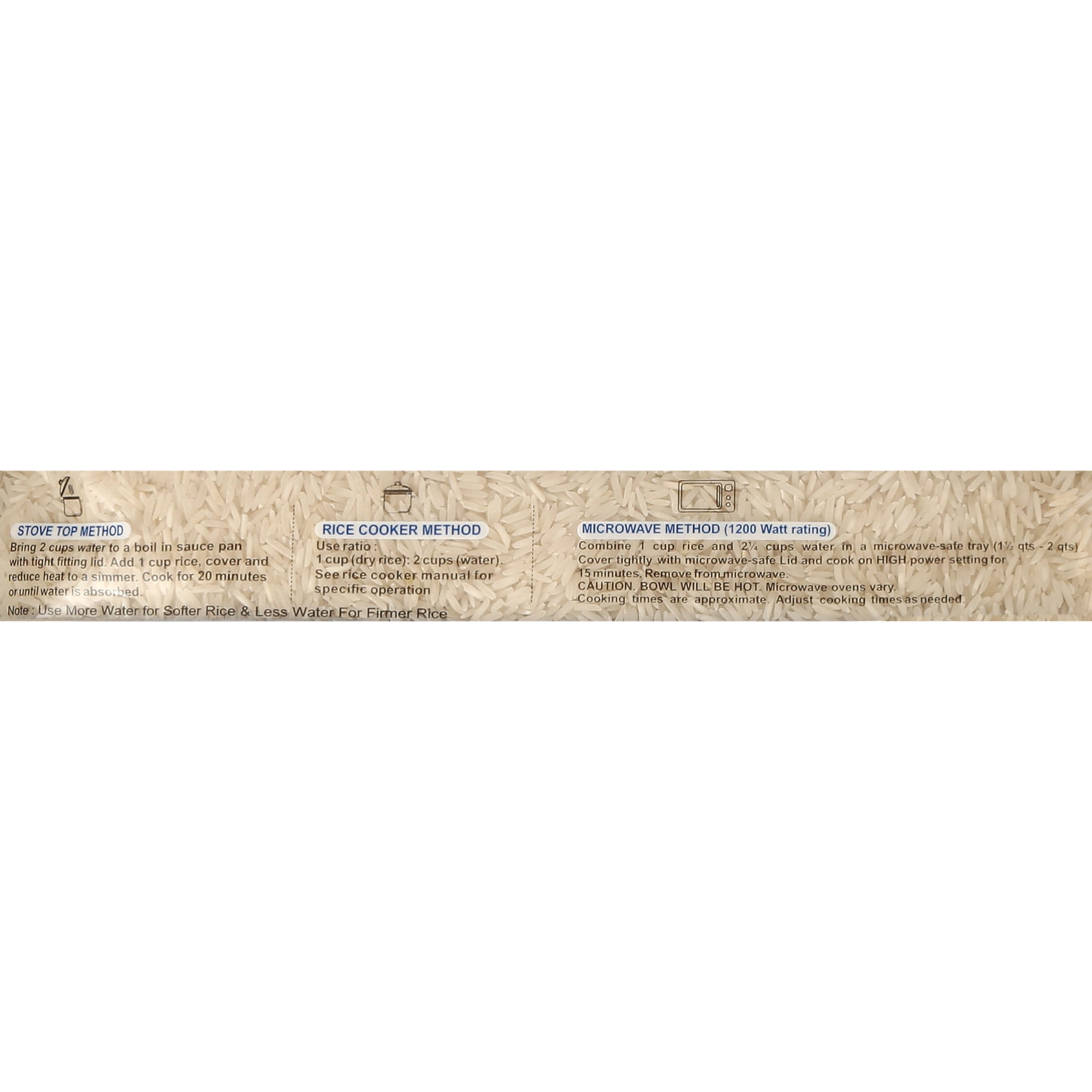 Kitchen King White Basmati Rice Bag Vegan - 5lbs