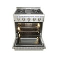 thumbnail image 2 of CROWN 30" Professional Stainloess Steel Dual Fuel 4.2 cu. ft Electric Oven Gas Range ARD3001, 2 of 12