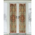 thumbnail image 2 of Western Rustic, Blackout Curtains, French Door Curtains for Door Window, Vintage Shabby Chic Tribal Patterns Ethnic Privacy Drapery for Patio/Sidelight Doors, 1 Panel with Tieback, 54 x 72 Inches, 2 of 6