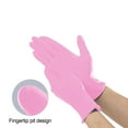 thumbnail image 6 of Disposable Nitrile Gloves Food Grade - Powder-Free Multipurpose Gloves for Kitchen Catering, Household Cleaning & Beauty Use, Durable Latex-Free Rubber Gloves for Daily Protection, 4*9in, Pink, 6 of 8