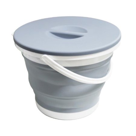 Spring hue Foldable Car Wash Outdoor Camping Fishing Round Bathroom Kitchen Bucket