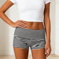 thumbnail image 4 of LEKWK Shorts for Women Lightweight Fold Over Soft Micro Mini Shorts Elastic Waist Slim Fit Lounge Pajama Bottoms Y2K Summer Fashion Yoga Athletic Outfits, 4 of 5