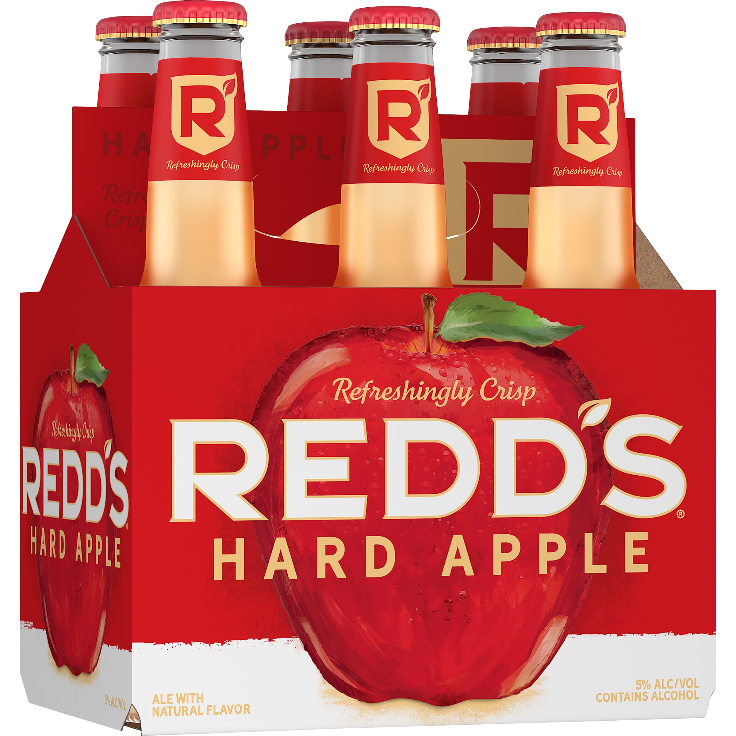Redd S Hard Apple Ale Beer 6 Pack 12 Fl Oz Bottles 5 Abv Walmart Com Walmart Com